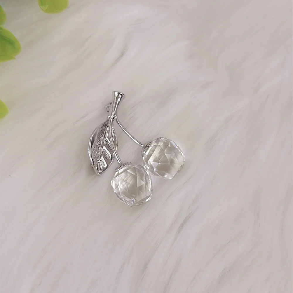 Swarovski‎ Crystal Double Cherry Brooch